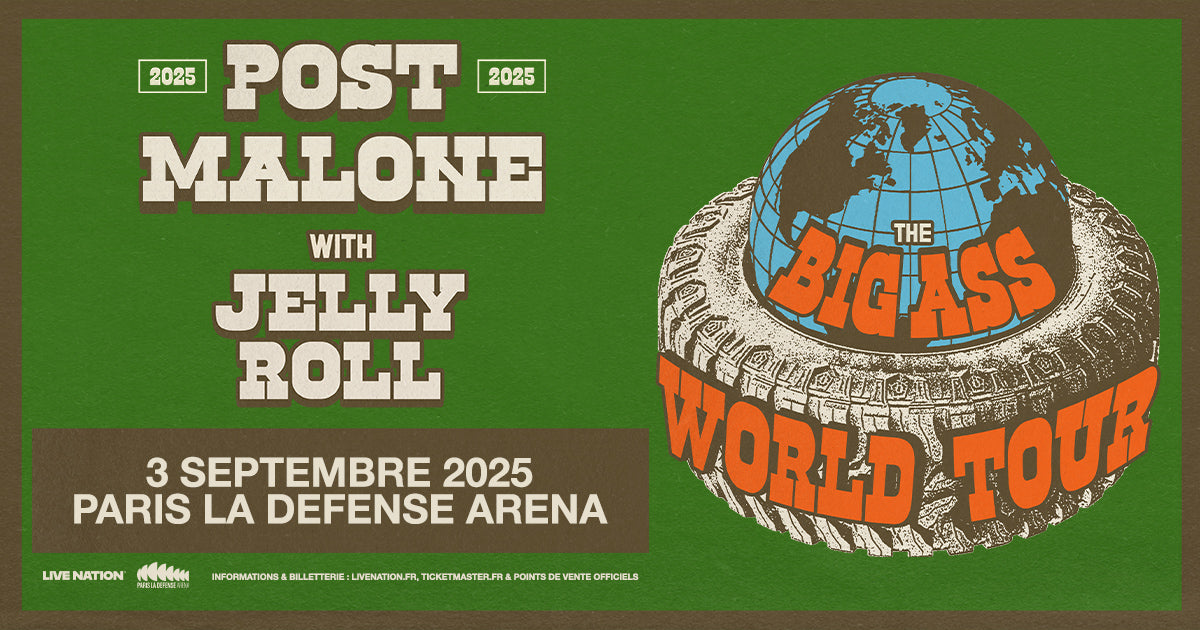 POST MALONE - JELLY ROLL - BIG ASS WORLDTOUR